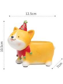 1pc Cute Style, Animal Shaped Planter, Decorative Storage & Plant Container, Mini Flower Pot, For Christmas Holiday Desktop Home Office Tabletop Decor & Xmas Gift Christmas Christmas Decrations Christmas Decrationschristmas Giftshome Decorhome Decor - Multiple Colors and Styles - View 14