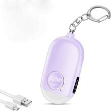 HION 1pc Ultra Loud 130dB Personal Alarm Keychain - High Brightness LED Light, Suitable For Women, Men, Students, Elderly People In Emergency Situations - Multicolor - View 13
