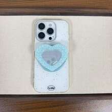 Autumn/Winter Vintage Mirror Heart-Shaped Magnetic Phone Stand, Sexy Leopard Print Heart-Shaped Telescopic Phone Stand, Suitable For Phone Desktop Stand, Holiday Phone Decoration Accessory - Multicolor - View 14