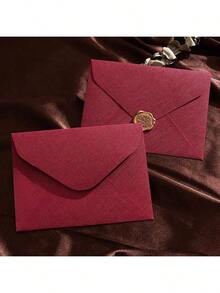 2/10/16/32/64pcs Luxury Linen Envelope And Letter Set, Includes Wax Seal, Self-Adhesive Closure, Suitable For DIY Gifts, Wedding Party Holiday Invitations, Back To School Envelope Exchange (Please Refer To Product Detail Images For Set Contents) - A - View 9