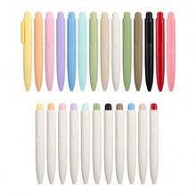 Ballpoint Pen, Mini Cute Macaron Retractable Ballpoint Pen Set - Black Ink Medium Tip, Quick Drying, Portable, Comfortable Writing | Office Bible Journal Pen - Multicolor - View 7