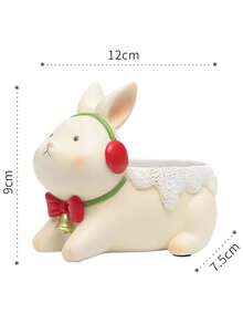 1pc Cute Style, Animal Shaped Planter, Decorative Storage & Plant Container, Mini Flower Pot, For Christmas Holiday Desktop Home Office Tabletop Decor & Xmas Gift Christmas Christmas Decrations Christmas Decrationschristmas Giftshome Decorhome Decor - Multiple Colors and Styles - View 15