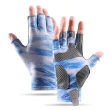 1pair/Set Premium Fishing Gloves - Men's And Women's, Durable For Sailing, Kayaking, Rowing, Fingerless Design, Ideal Choice For Outdoor Water Sports Enthusiasts - Multicolor - View 9