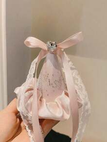 1pc Girly Pink Rhinestone Mini Top Hat Hair Clip Princess Birthday Headpiece Hair Pin Sweet Hat Hair Accessory Birthday Hat For Women,Claw Clips - Multicolor - View 9
