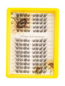 112 Pieces Self-Adhesive Fluffy Faux Mink False Eyelashes, Natural-Looking Individual Lashes, DIY Self-Adhesive Lash Extensions, Cluster Lashes, Natural Cat-Eye Curl, For Daily Use - View 8