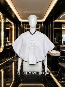Customized Barber Apron, Customized Barber Cape, Customizable Pattern And Logo Barber Cape, Adjustable Neckline Hairdressing Apron, Personalized Barber Shop Gift, Creative Birthday Party Costume Prop - Multicolor - View 2
