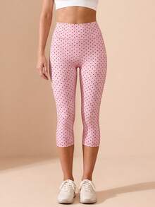 New Polka Dot Shorts, Comfortable And Convenient Waist Design, Sporty Pink - Pink - View 11