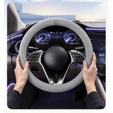 Car Steering Wheel Cover Without Inner Ring - Suitable For Most Cars, Trucks And SUVs, All Season - Black - View 4