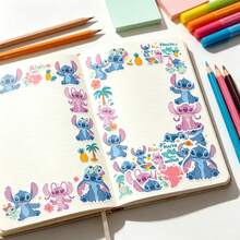 Stitch Cute Pattern Decorative Stickers, Rich And Diverse Printed Designs, Scrapbook Diary DIY, Suitable For Tablet, Guitar, Teen Bedroom Decor, Travel Portable Decorative Accessories - Multicolor - View 6