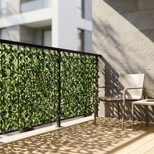 1pc Artificial Ivy Privacy Fence Screen, Artificial Faux Ivy Hedge, Expandable Faux Privacy Fence, Wedding Decoration, Outdoor Garden Decor Fence - Green - View 10
