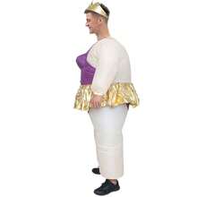 Halloween Christmas Party Purple Ballet Inflatable Costume, Unisex Inflatable Costume, Holiday Personalized Outfit Inflatable Costume, Blower Included, Battery Not Included - Purple - View 3