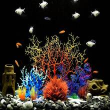 Aquarium Plants, 7 Pack Artificial Coral Ornament For Fish Tank Decorations - A - View 6