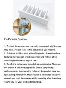 Lid Storage Rack, Multi-Slot Lid Hanging Rack Under Cabinet, Kitchen Organizer Shelf, Under Sink Organizer, Space-Saving Wall-Mounted Kitchen Storage Rack, Sturdy Container Lid Holder With Mounting Hardware - A - View 11