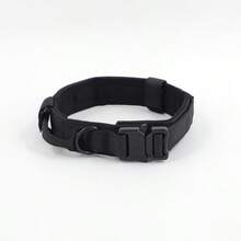 Practical Large Dog Collar With Control Handle, Adjustable Fit, Heavy-Duty Quick-Release Metal Buckle, 1000D Nylon Fabric, Padded Webbing, D-Ring, Suitable For Training And Hiking - Multicolor - View 31