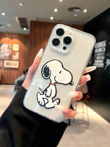 بطانية هاتف شفاف مقاوم للصدمات مرخص أصلي Snoopy متوافق مع iPhone 16 Pro Max/13/14/15/17/18 Pro/18 Pro Max، بنمط شخصية كرتونية Peanuts، بطانية واقي عالي الشفافية مع فتحات دقيقة لعدسة الكاميرا، متوافق مع و Nothing و Pixel و Apple - متعدد الألوان - مشاهدة 3