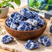 Blue Fluorite Gemstones Suitable For Fish Tank, Aquarium, Glass Container, Vase Filler, Jewelry Making, DIY Crafts, Holiday And Birthday Gifts - Blue - View 7