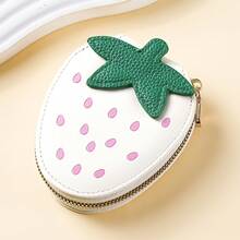 Cute Strawberry Shaped Coin Purse, Multi-Function Card Holder, Portable Coin Pouch - Multicolor - View 10