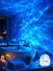 1pc USB Powered Aurora And Sky Projector With RGB Remote Control - Adjustable LED Lights, Polished Surface, USB Power Interface, Suitable For Indoor Use, Enhances Space Appeal, Captivating Visual Effects, Remote Control Projector - Multicolor - View 5