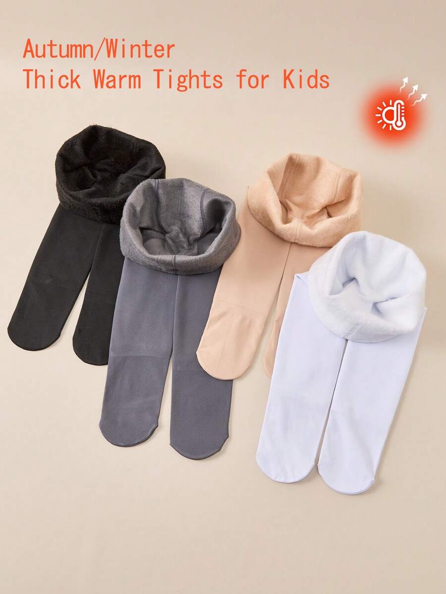 [Autumn/Winter] 1/4 Pack Kids/Girls White/Grey Stirrup Socks/Tights ...