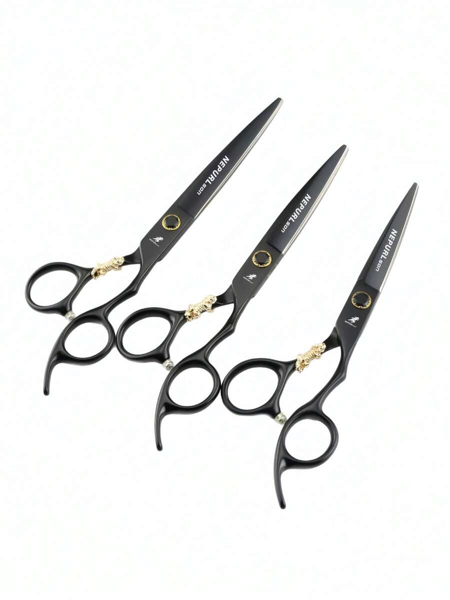 OBOVAY Professional Hairdresser Scissors 440C Stainless Steel Material, Hard And Durable, Rust-Resistant. Lightweight Design For Comfortable Long-Term Use - Multicolor - View 1