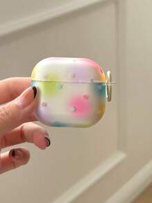 Ins Colorful Tie-Dye Polka Dot Star Pattern Pro 3 Earphone Case 4 Wireless Bluetooth Apple 5 Earphone Shell New 3rd Gen Pro 2 Anti-Drop Protective Cover Korean Style Women 1/2 Soft - Multicolor - View 2