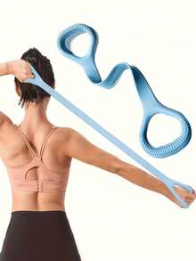 1pc Multifunctional Yoga Foot Pedal Stretch Band, Ankle Trainer, Yoga Resistance Band, Elastic Stretch Band, Fitness Resistance Band, Back Stretching & Shaping And Strength Training, Multi-Color Silicone Shoulder Stretch Band, Portable Back Posture Correction Exercise Rope, Suitable For Gym And Daily Workout, Back Training Yoga Stretch Band, Premium Elastic Fitness Rope, Suitable For Back Stretching, Shaping, Strength Training And Flexibility Exercises, Squishy, Fidget, Fidget Toys For Adult, Essentials, Gifts, - Multicolor - View 1