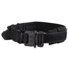 Practical Large Dog Collar With Control Handle, Adjustable Fit, Heavy-Duty Quick-Release Metal Buckle, 1000D Nylon Fabric, Padded Webbing, D-Ring, Suitable For Training And Hiking - Multicolor - View 13