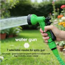 Retractable Garden Hose, Durable Waterproof Hose, Magic Garden Water Pipe With Triple Telescopic Function, Equipped With Spray Gun And Seven Function Adjustment Devices - Green - View 8