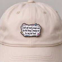 Funny Sarcastic Quote "I Don't Get Nearly Enough Credit For The Thing..." Enamel Lapel Pin, Doodle Star Pin Badge For Backpack Jacket Hat, Unique Gift - White - View 10