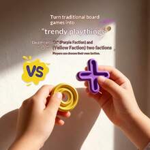 Set Kotak Hadiah Premium Tic Tac Toe 3x3 Baru, Papan Permainan Besar, Bidak Permainan yang Dipoles dengan Teliti, Kualitas Tinggi, Berbagai Cara Bermain, Mengembangkan Pemikiran Strategis Anak, Permainan Interaktif Meja, Memupuk Pemikiran Logis, Mainan Edukatif untuk Anak, Mengembangkan Kecerdasan dengan Berbagai Cara Bermain, Hadiah Sempurna untuk Anak-anak, Hadiah Liburan, Hadiah Ulang Tahun - MultiWarna - View 11