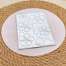Blomram metallstansar, lämpliga för DIY-scrapbooking och korttillverkning med prägling, ingen stämpel krävs, DIY-material - LG26-8288 - Visa 1