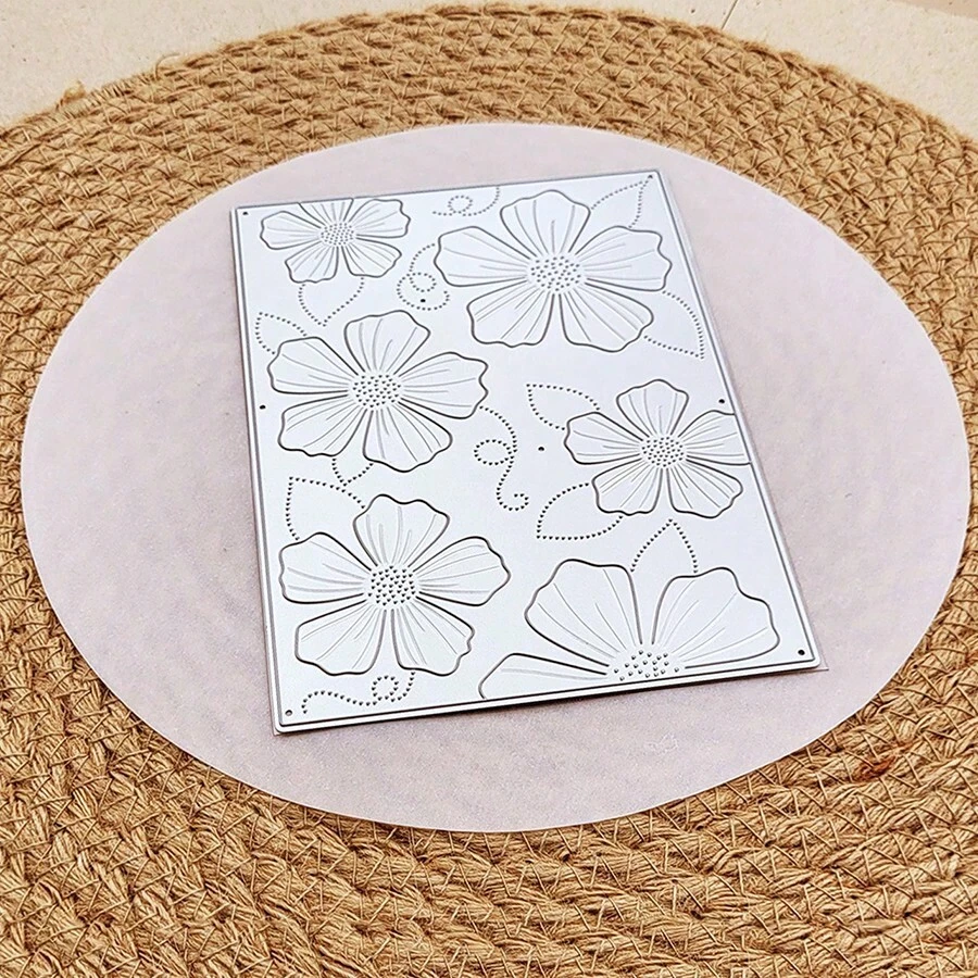 Blomram metallstansar, lämpliga för DIY-scrapbooking och korttillverkning med prägling, ingen stämpel krävs, DIY-material - LG26-8288 - Visa 1