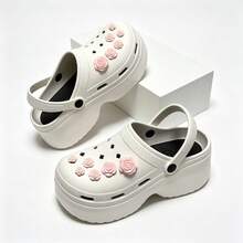 Women's New Hole Shoes Accessories, High-End Artificial Rose Shoe Charms For Hole Shoes - Pink - View 2