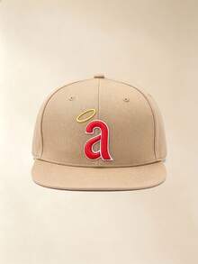 1pc Unisex" A "Embroidered Flat-Brimmed Baseball Cap, Adjustable Design, Sun Protection Hat Suitable For Mountaineering, Travel , Outdoor Activities - Multicolor - View 14