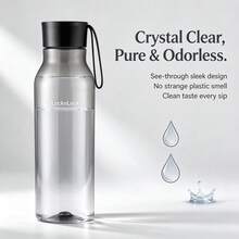 Bình nước thể thao LocknLock ABF664 750ml chất liệu Tritan, cốc cầm tay kèm dây đeo, trong suốt chống vỡ dùng cho hoạt động ngoài trời - Xám - Xem 4