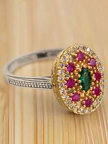 1pc Elegant Cubic Zirconia Ring For Women, Wedding Engagement Party Jewelry, Valentine's Day Gift - 1# - View 3