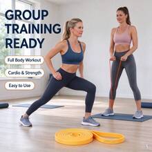 Yoga Resistance Band, Thickened Non-Slip Long Loop Strength Elastic Band For Stretching, Pull-Up Assistance And Muscle Training - Multicolor - View 3
