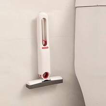 4 Pcs / 1 Set (1 White Handle + 3 Mop Heads) Mini Mop With Self-Squeeze Mechanism - Portable, White Synthetic Fiber Cleaning Tool, Suitable For Home, Living Room, Bedroom, Furniture And Window Cleaning, Window Cleaning Tool | Modern Mini Mop | Compact Design - Set - View 8