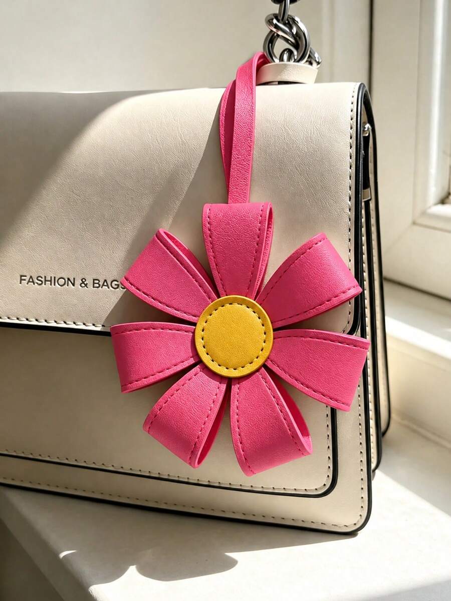Daisy Pendant, Fresh Floral Decoration, Fashionable And Exquisite, Cute Personalized Backpack Charm, Shoulder Bag Accessory, Handbag Charm, Luggage Decoration, Holiday Gift, Car Accessory/Nutcracker/Clown Accessory - Multicolor - View 1