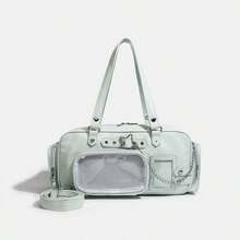 1pc-2026 New Large Capacity Anime Uniform Ita Bag, Fashionable & Minimalist, Suitable For Fans And Female Students, Available In Shoulder Bag, Handbag And Tote Bag Styles - Multicolor - View 9
