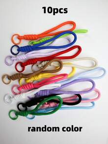 Random Color Nylon Rope DIY Handmade Weaving Set, Materials For Weaving Keychains And Backpack Decorations, Perfect Choice For Valentine's Day Gifts - Multi-color - View 14