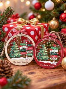 Personalized Christmas Ornament With Names, Custom 2026 Family Ornament, Christmas Tree Ornament, Xmas Tree Decor, Holiday Keepsake - Multicolor - View 6