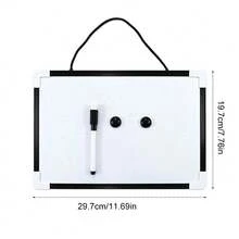 Bộ bảng trắng nhỏ xóa được bằng nam châm, bảng viết xóa được có khung, bảng ghi chú lập kế hoạch tuần cho bàn làm việc tại nhà và văn phòng - Bộ - Xem 2