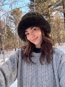 1pc Women's Solid Color Fluffy Hat, Soft Comfortable Warm Minimalist Cap, Casual Versatile Windproof Suitable For Daily Wear, Can Be Matched With Scarf, Autumn/Winter Autumn Decor - Multicolor - View 16