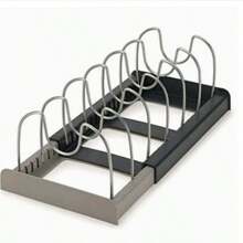 JPEK Adjustable Pot Lid Organizer, Suitable For Cabinets, Drawers And Countertops, Large Capacity Kitchen Storage Rack Can Hold Up To 10 Items, Sturdy Kitchen Utensil Rack, Create A Tidy Kitchen - Multicolor - View 13