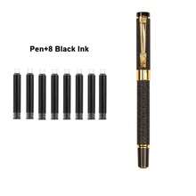 A High-End Matte Black Fountain Pen / High-Quality Metal Calligraphy Pen / Smooth Ink Flow / Suitable For Students, Offices And Business Gifts / Elegant Pen For Students' Calligraphy Practice - Fountain Pen - View 9