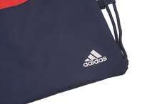 Adidas Gym Bag Zipped Front Pocket Red/Navy - Red/Blue - View 4