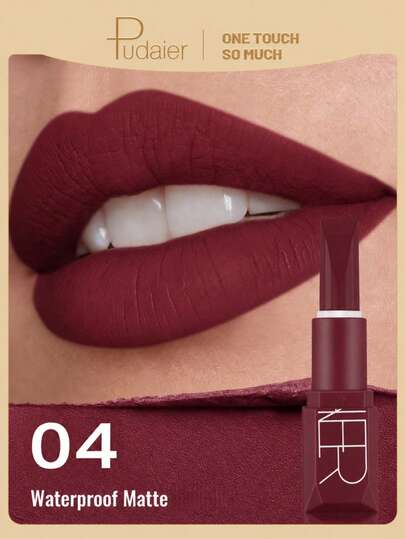 Pudaier Velvet Matte Lipstick - Long-Lasting Color, Moisturizing Formula, Luxurious Velvet Texture - Suitable For All Makeup Looks - Essential Beauty Tool For Women - Her Ideal Gift