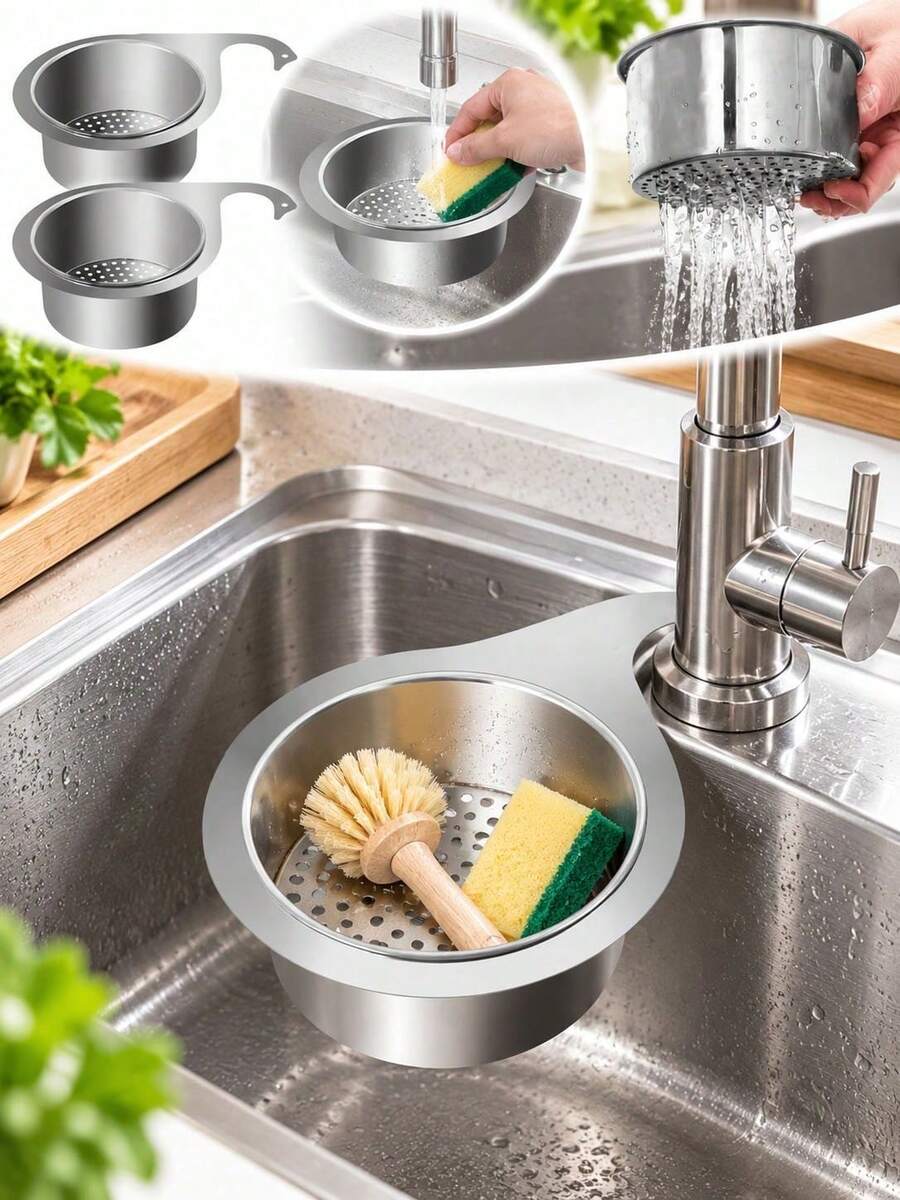 2pcs Swan Shaped Sink Strainer Basket, Stainless Steel Sink Filter Strainer