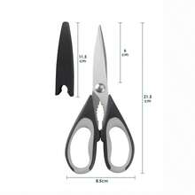 Multifunctional Household Scissors, Heavy Duty Stainless Steel Kitchen Shears With Blade Guard And Soft Grip Handle, Suitable For Poultry, Chicken, Fish, Herbs, Nuts, Home Cutting Scissors - Heavy-duty Scissors - View 12
